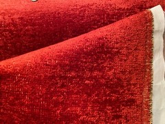 PIERRE FREY Paris Palladio Cerise HAND WOVEN Fabric w/Knit Back $425 Retail BTY