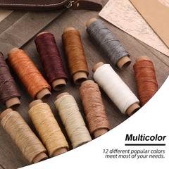 BUTUZE 660 Yards Leather Sewing Waxed Thread – 150D 55 Per 12Colors a