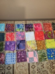 150 Batik Fabric 2.50″ Quilt Squares Bundle 100% Cotton Charm