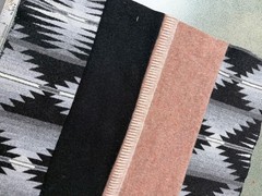 Pendleton Wool Blanket md. weight patchwork fabric piece 30 x 21.75in F173