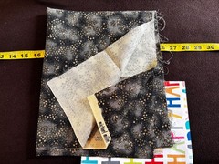 4 Japanese Cotton Fabrics cream black Geishas Chrysanthemums 2 yards Bundle