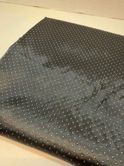 Excel Charmeuse Black Hot Fix Gold Dot Foil Fabric 2+ Yards Dress Formal