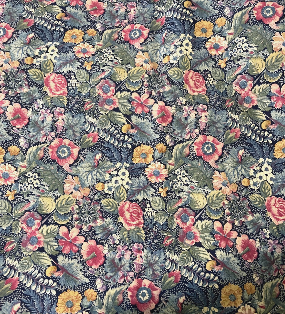 Joan Kessler (Concord Fabrics) Cotton Floral Print Fabric 3 1/2Yds