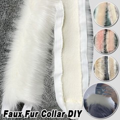 Faux Fox Fur Collar DIY Craft Strips Clothing Accessories Scarf Hat Coat Edging