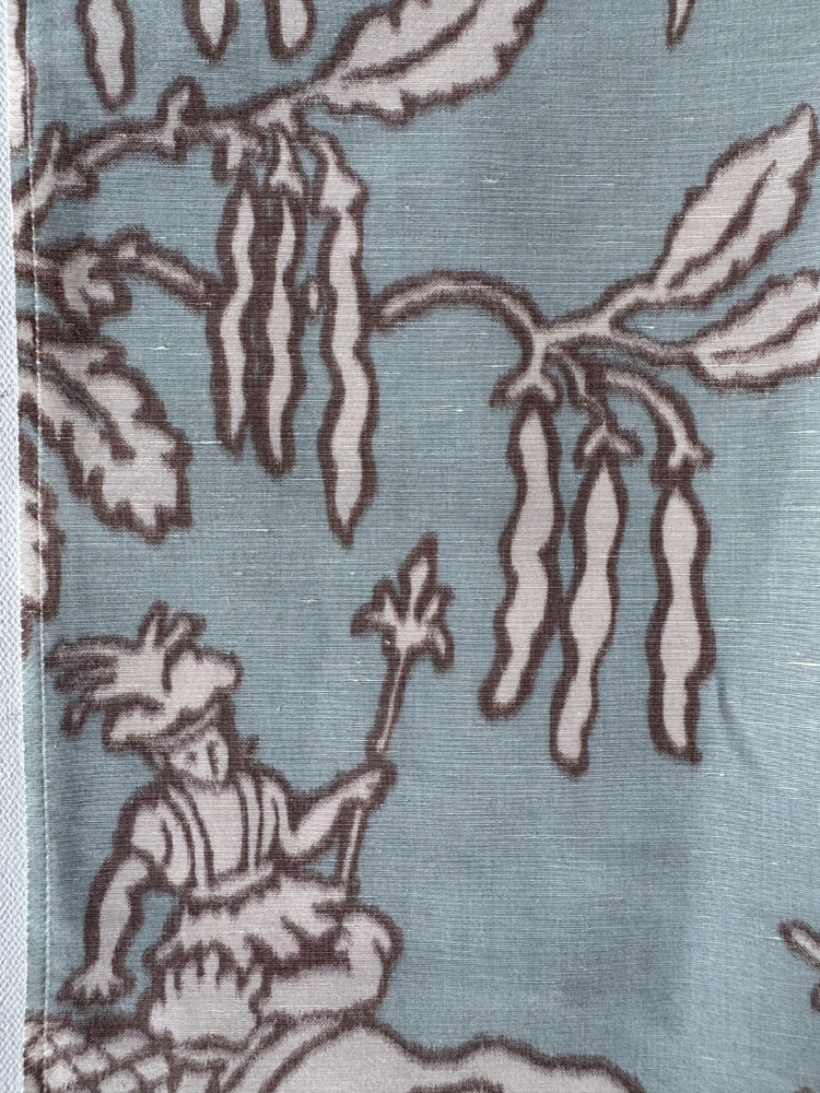 Brunschwig & Fils Les Animaux Warp Print Fabric Remnant 24″x24″