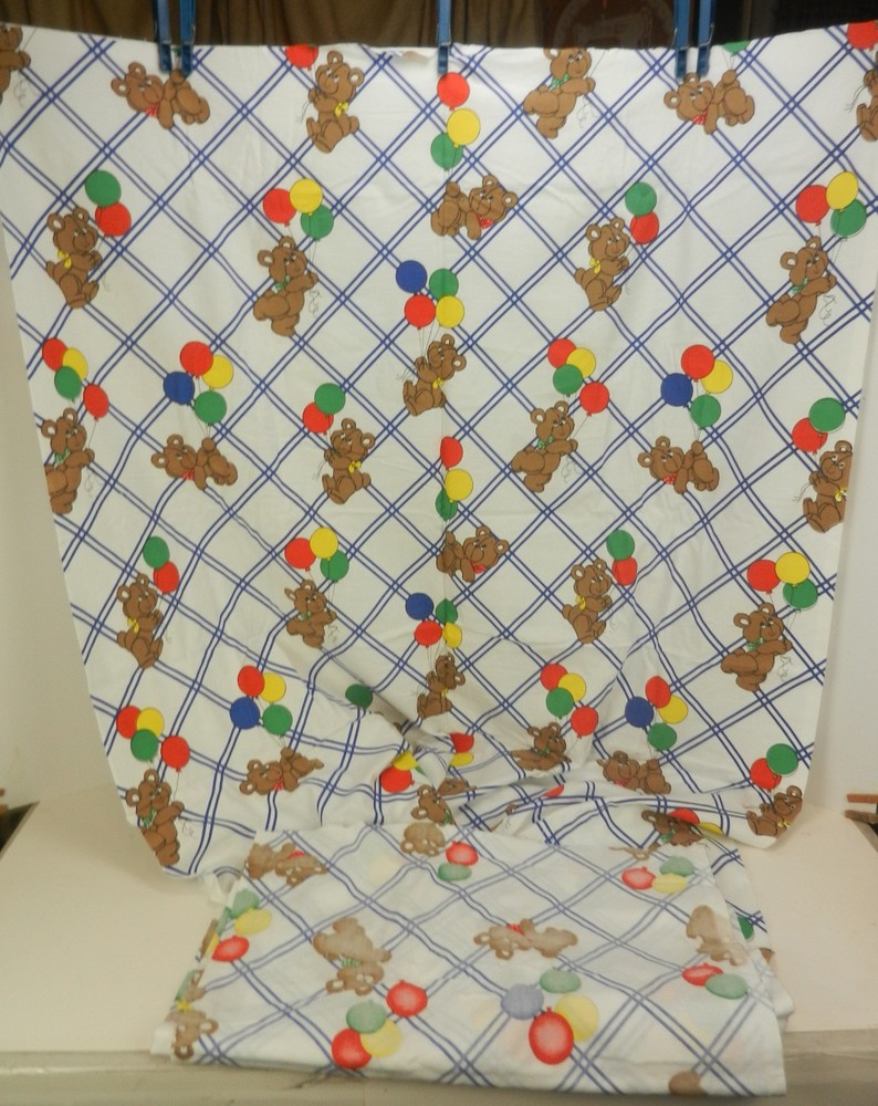Vintage 81s-90s That’s Our Baby Cotton Flanel Fabric 4 Yards 43″ Wide