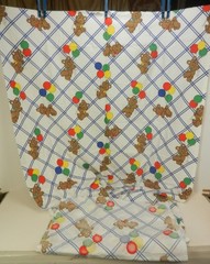 Vintage 81s-90s That’s Our Baby Cotton Flanel Fabric 4 Yards 43″ Wide