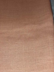 Solid peach/pink rayon-like medium weave fabric, 45″W x 135″L (3.75 yd),not used