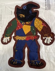 Cranston Printworks Vtg Patchwork Scarecrow Printed Panel Cut and Sew Pattern