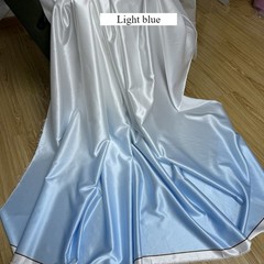 1M Satin Silky Gradient Color Fabric Soft Thick DIY Cloth for Wedding Dress Gown