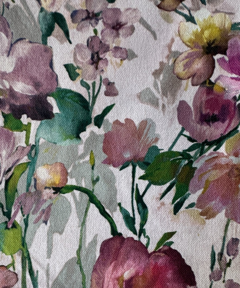 Clarke & Clarke Wild Meadow Blush Designer Fabric Remnant 24″x34″