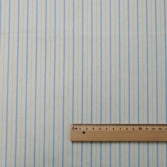 145cm Wide Yarn Dyed Cotton Fabric Blue Check Stripe Linen Look Bag Dress