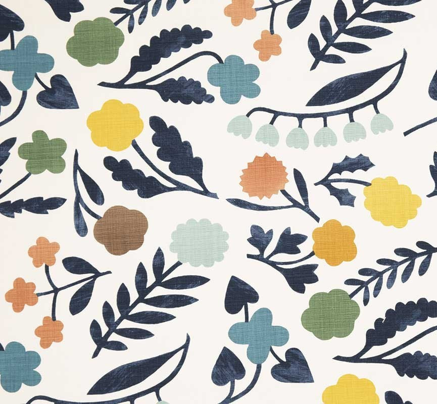 CHRISTOPHER FARR CURTAIN/UPHOLSTERY FABRIC DESIGN Array 4.2 METRES DARK INDIGO