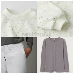 Rib Knit Ribbing Fabric,Apparel or Trim Cuffs,Waistbands,Cotton Stretch,Sample
