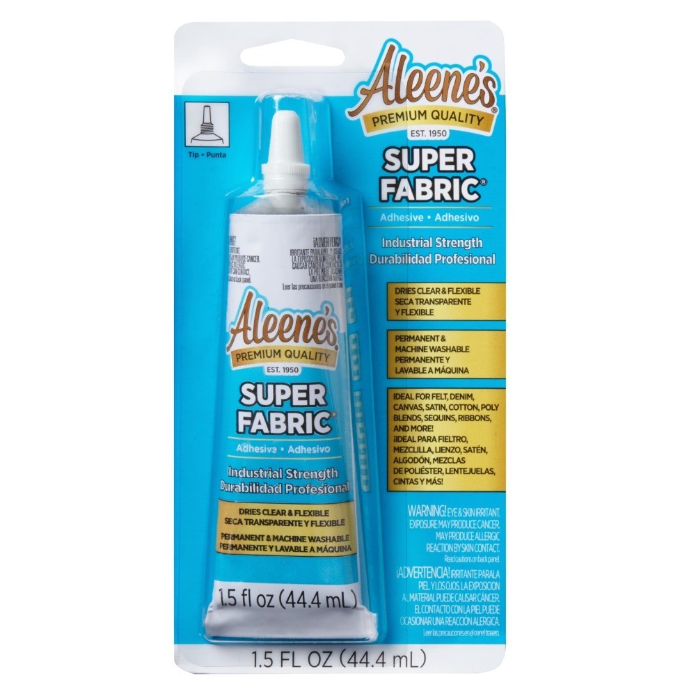 Super Fabric Adhesive 1.5 fl oz Fast Drying Clear Permanent Fabric Adhesive