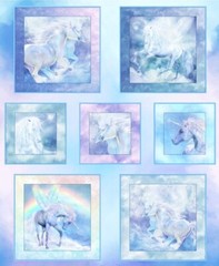 Quilting Treasures – 🦄Unicorn🦄 Quilting and Crafting Fabric Panel – 36×44