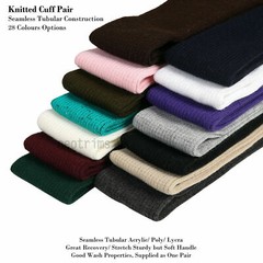 Rib Knit Cuffing Tubular & Matching Waistband Ribbing Welt Trimming,28 Colors,UK