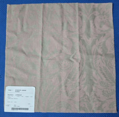 Ralph Lauren STANDISH DAMASK BISQUE 16.5×16.5″ Sample Fabric Napkins 2 Pieces