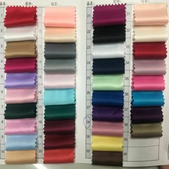 1M Satin Silky Fabric Solid Thick Cloth Wedding Evening Dress cloth Material DIY