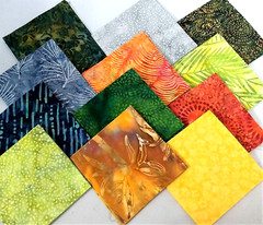 48 PCS BATIK ~ 5″X5″ PRE-CUT QUILT SQUARES CHARM PACK ~ FREE SHIPPING