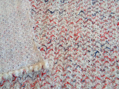 Bouclé Fabric 2 Yard Piece 58″ Width Remnant Red White Blue Boucle Decor Jacket