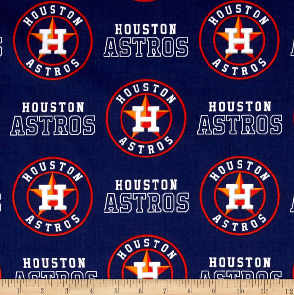 MLB Houston Astros 6682-B Cotton Fabric by the Yard