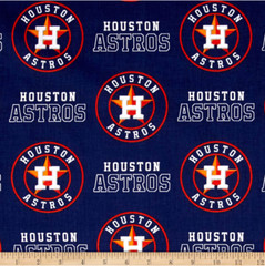 MLB Houston Astros 6682-B Cotton Fabric by the Yard