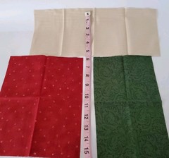 Cotton Fabric Lot Christmas Poinsettia Florals Quilting Strips Dianna Marcum