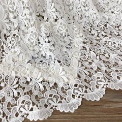 Lace Fabric Off White Venice Guipure Hollow out Floral Crochet Fabric DIY Dress