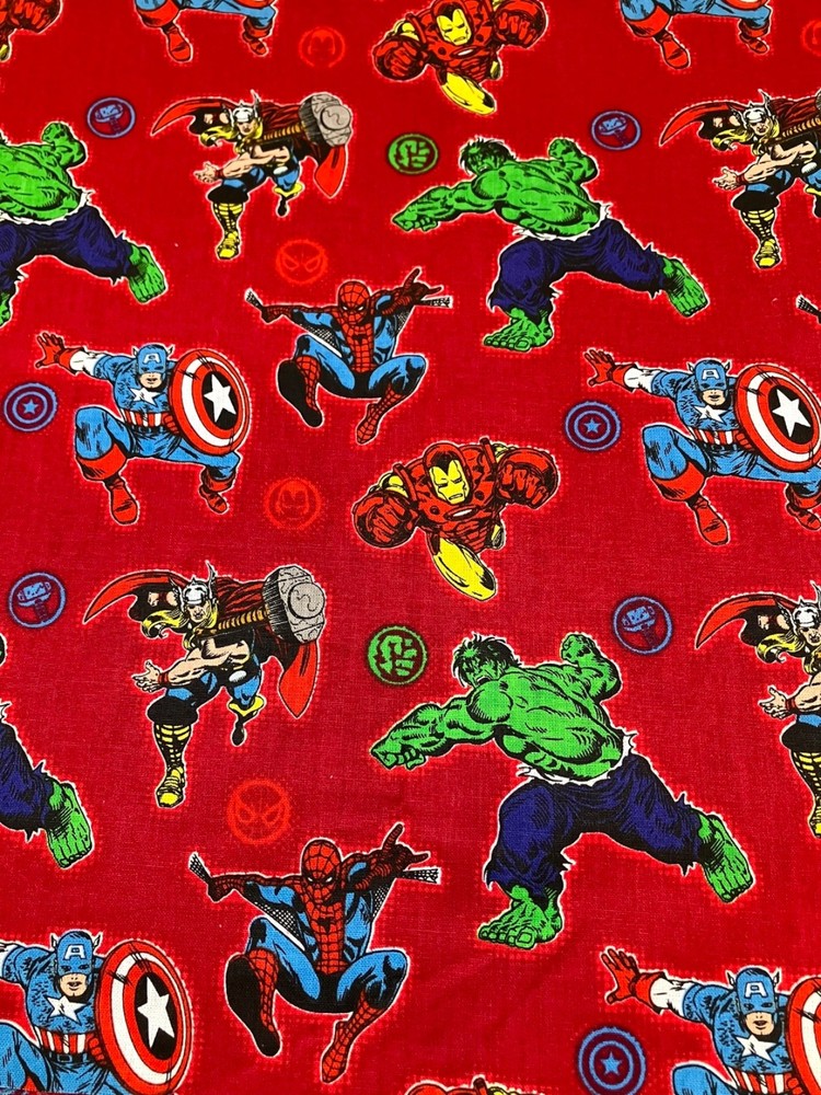 Marvel Avengers 100% Cotton 2/3 yards Superhero Fabric