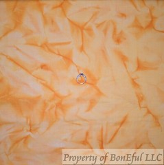 BonEFul FQ Cotton Quilt Orange Red Tonal Fire Crackle Spot Texture Blender Print