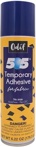 Repositionable Fabric Adhesive 6.22 oz Temporary Bonding for Applique Quilting
