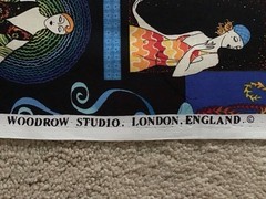 NEW Erte Revisited Woodrow Studio London England Art Deco Cotton Fabric 2.75 yds