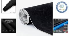 Versatile Black Suede Headliner Material 56″L × 60″W – Perfect for Cars & RVs