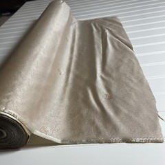 SILK Beige with Pink, FABRIC 10 Yards x 23 Inches Wide or 360 Inches x 23 Wide