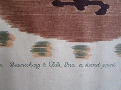 SAMARKAND Suzani Print Brunschwig & Fils Linen Blend fabric 63″L x47″ w