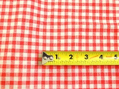 Gingham Print Fabric Coral Pink 3 YDS 58″ X 108″