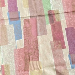 Vintage Pastel Abstract Interior Fabric Netherlands 97L x 42W