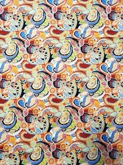 43×54 JOANN Vibrant Bohemian Global Paisley Floral Maximalist Cotton Fabric