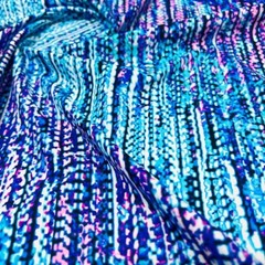 Printed Abstract Blue Fabric 4-Way Stretch Spandex 60″wide by Yard for Swimwear