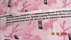 NASCAR PINK CAMO FLEECE Fabric SPRINGS CREATIVE 2PCS – 39″L X 60″w + 25″L x 60″W
