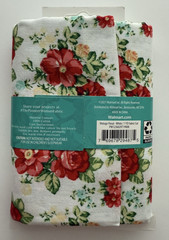 NEW Pioneer Woman Fabric 1 Yard Cut Vintage Floral White 100% Cotton Red Flowers