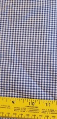 1 1/6 yards. 100% Cotton Yarn Dyed Navy and White Check 12 checks/Inch 45″ wide