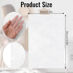 20 Sheets Fusible Webbing, 8×12 Inch Light-Weight Iron-On Interfacing for Fabric