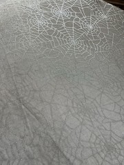 Spiderweb Fabric 3 Yards Black & Silver Metallic Knit Halloween Costume Cape