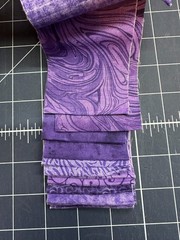 18 PC 2.5″ Jelly Roll Strips Die Cut Beautiful Mix, Purple bundle of joy