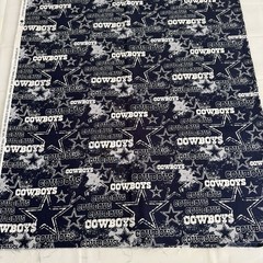 NFL DALLAS COWBOYS Fabric 100% Quilt Cotton 70601 Sewing Blue Sports 1.5 yards
