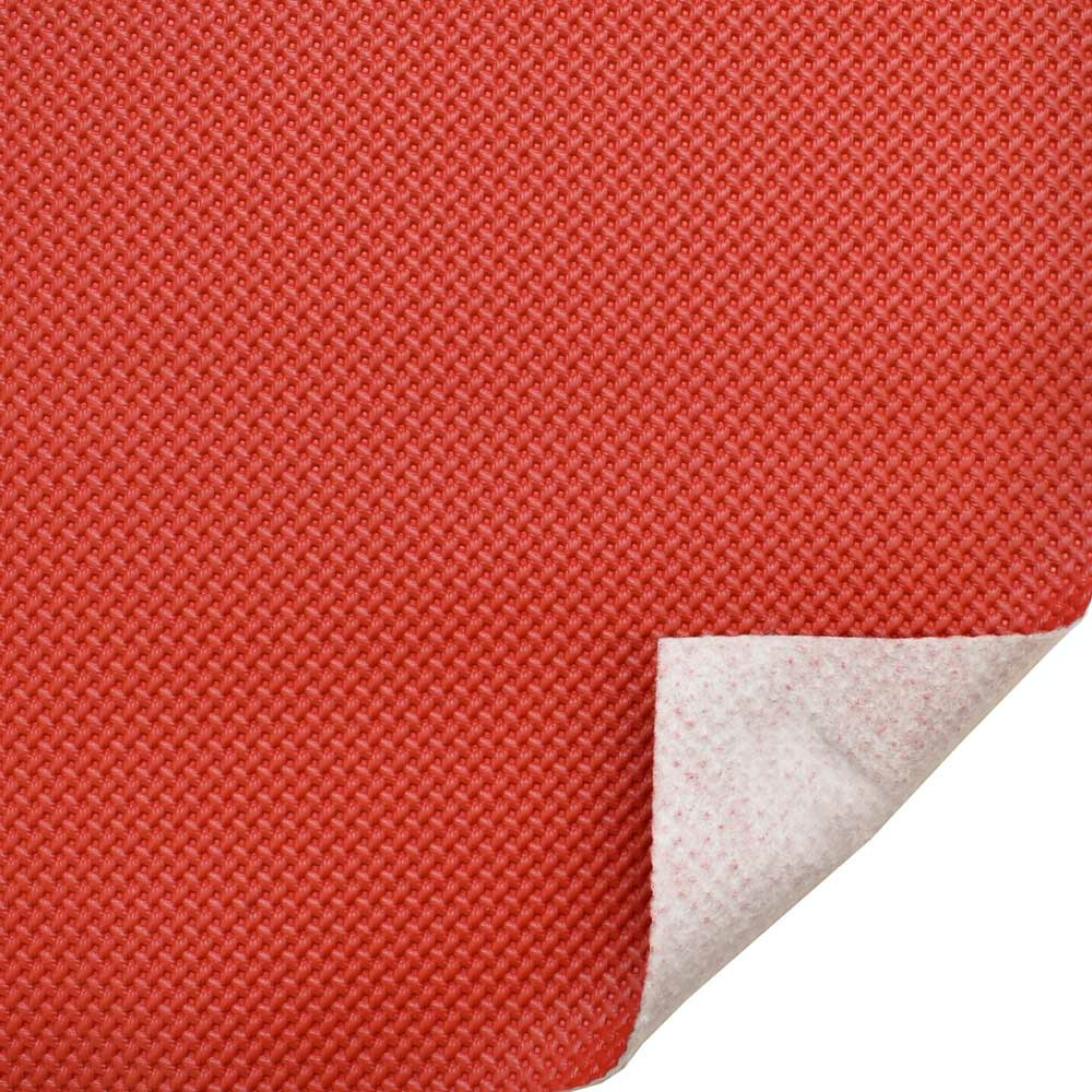 Spradling Boat Fuzzy Back Vinyl | Red Woven Rope 54 Inch (YD)