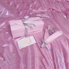 Glitter Laser Polyester Fabric Holographic Wedding Background Decor Material DIY
