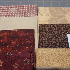 LOT OF 15 FAT QUARTERS COTTON FABRIC ASSTD COLORS & DESIGNS lot 18